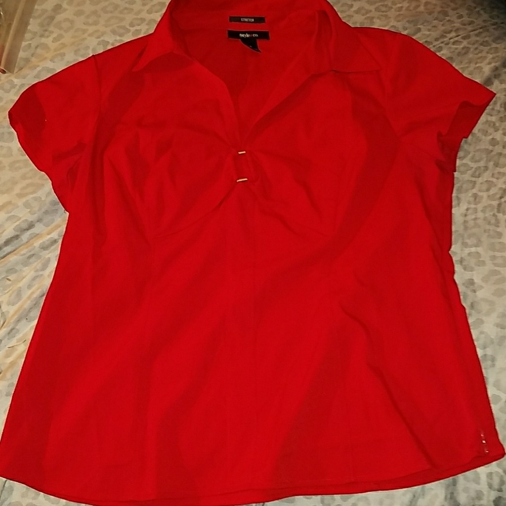 4 for $20 ...Womens size 16 stretch red bouse